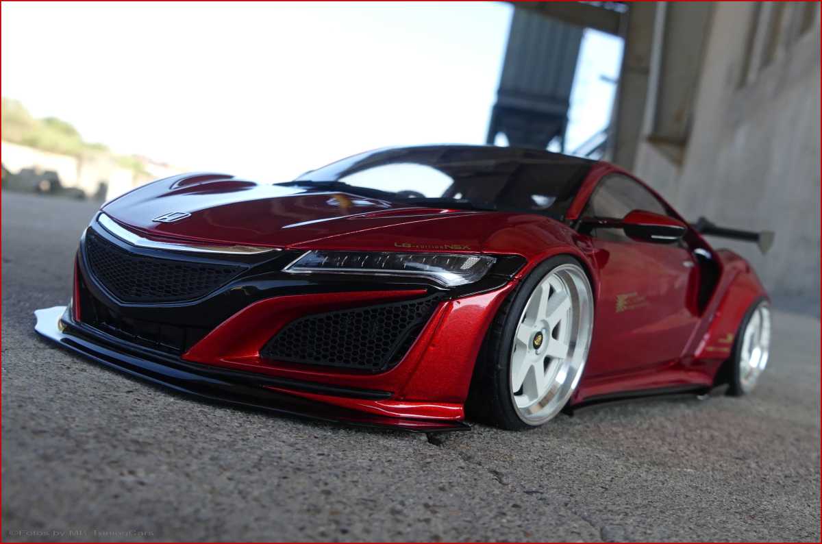 1:18 Honda NSX Liberty Walk LB Performance - Candy Rot - Breitbau inkl. OVP